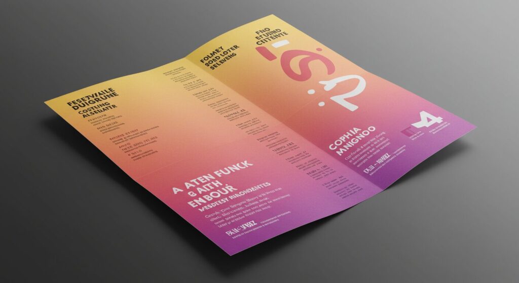 A4 folded festival program