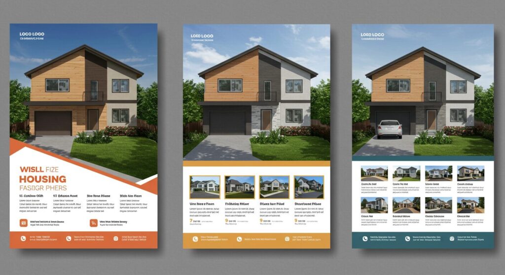 A4 size insert flyer for housing company